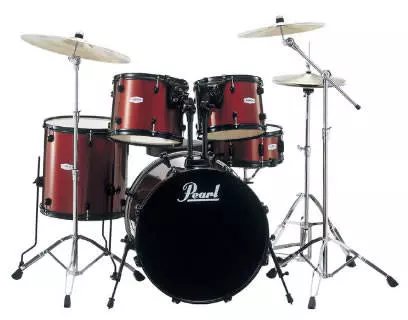 Forum 5-Piece Drum Kit with Cymbals & Hardware - Red